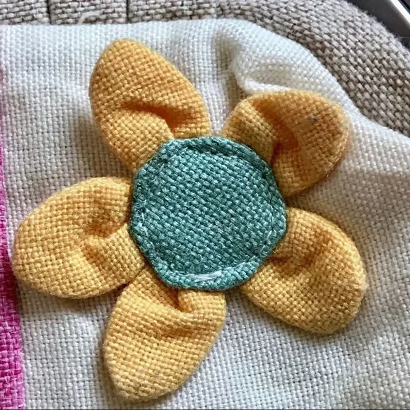 Cute Boho Burlap Purse - Picture 2 of 9